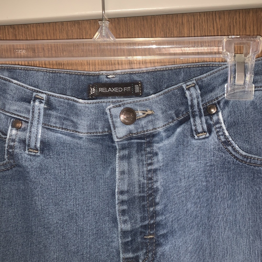 Women's LEE Relaxed Fit Denim Jeans Bootcut Jeans Stretch Denim Size 12 SHORT - Picture 3 of 7